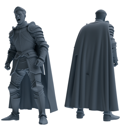 MRY-SFW SSTR097 Miniatures Soldier Model Kit Medieval Knight Six-Person Reprimand Group
