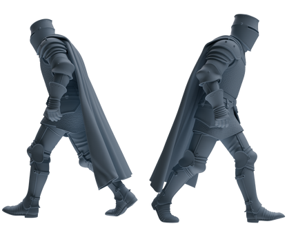 MRY-SFW SSTR092 Miniatures Soldier Model Kit Medieval Knight Six-Person Hunting Group