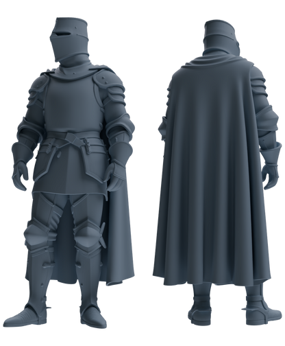 MRY-SFW SSTR096 Miniatures Soldier Model Kit Medieval Knight Six-Person Patrol Group