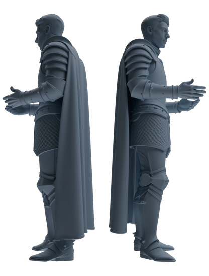 MRY-SFW SSTR080 Miniatures Soldier Model Kit Medieval Knight Without Helmet Six-Person Daily Routine 3