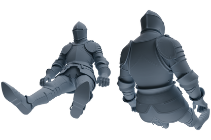 MRY-SFW SSTR098 Miniatures Soldier Model Kit Medieval Knight Six-Person Battle Group