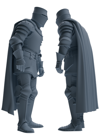 MRY-SFW SSTR088 Miniatures Soldier Model Kit Medieval Knight Five-Person Conversation Group
