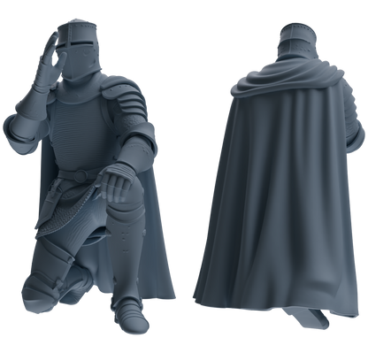 MRY-SFW SSTR086 Miniatures Soldier Model Kit Medieval Knight Six-Person Submission Group