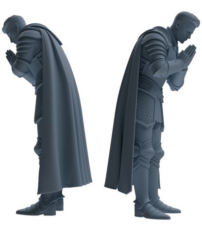 MRY-SFW SSTR085 Miniatures Soldier Model Kit Medieval Knight Five-Person Confession Group
