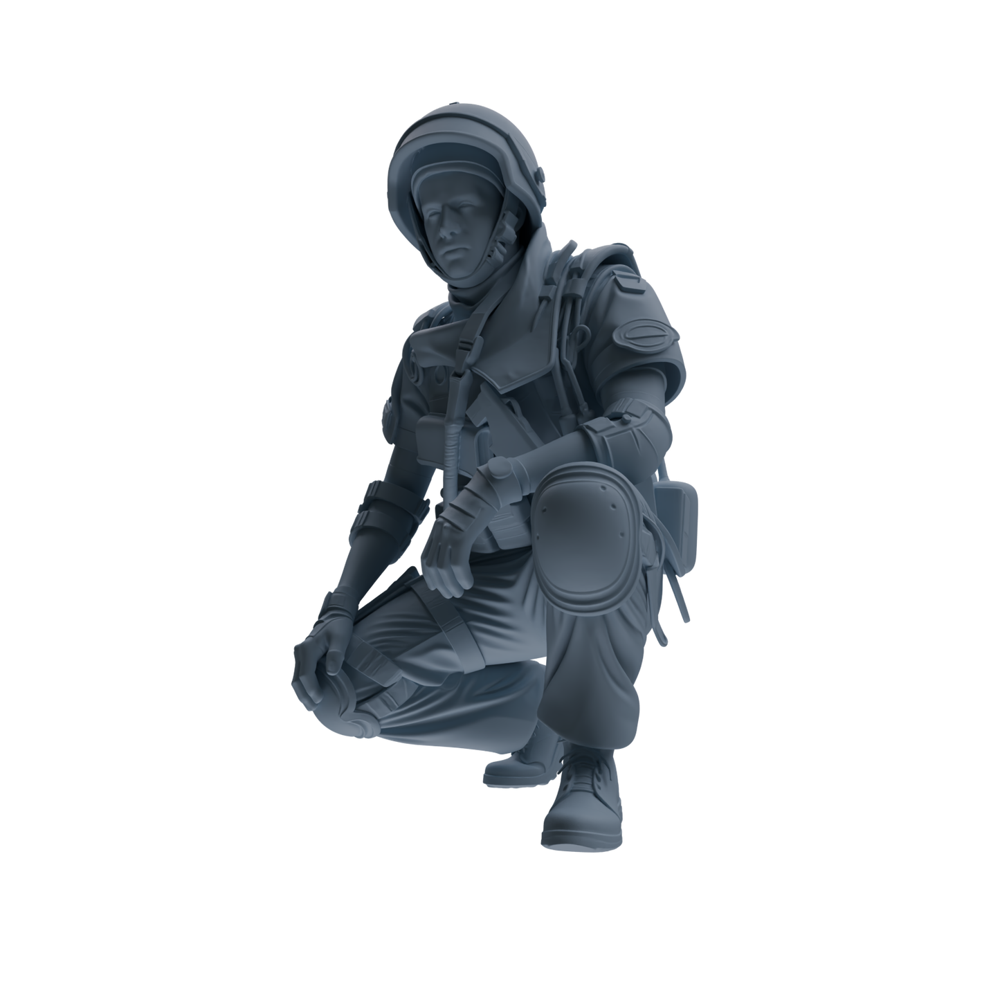 MRY-SFW SSTR324 Modern Counter-Terrorism SWAT Shield Bearer Combat 3 Four-Person Group