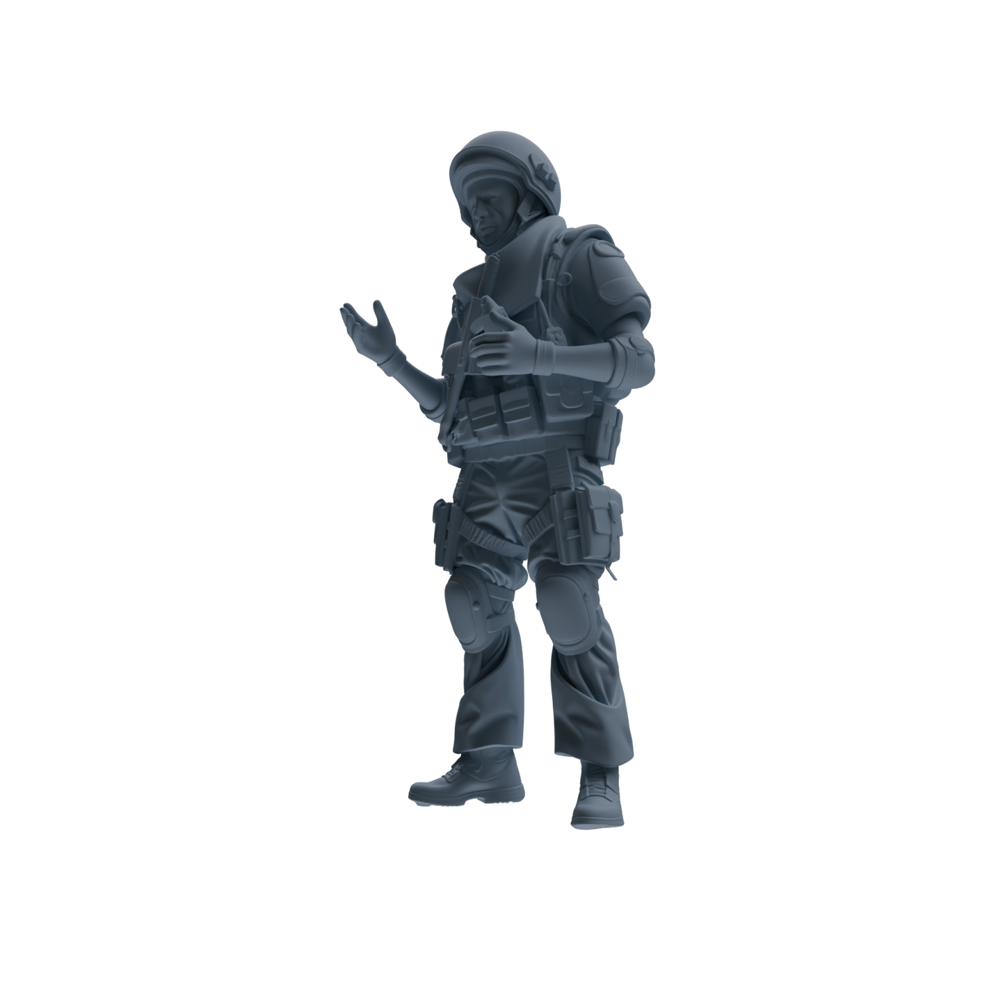 MRY-SFW SSTR315 Modern Counter-Terrorism SWAT Shield Bearer Conversation Four-Person Group