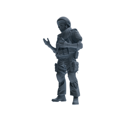 MRY-SFW SSTR315 Modern Counter-Terrorism SWAT Shield Bearer Conversation Four-Person Group