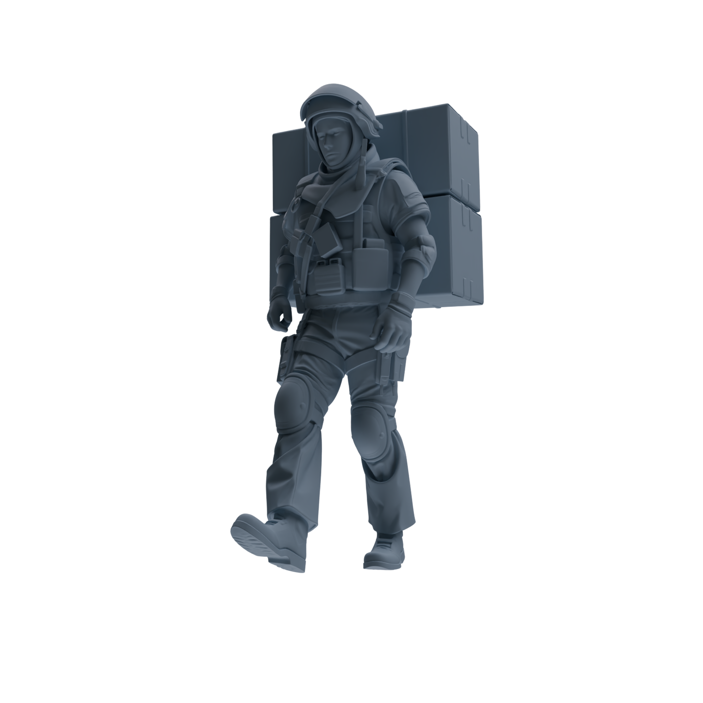 MRY-SFW SSTR314 Modern Counter-Terrorism SWAT Shield Bearer Logistics Four-Person Group