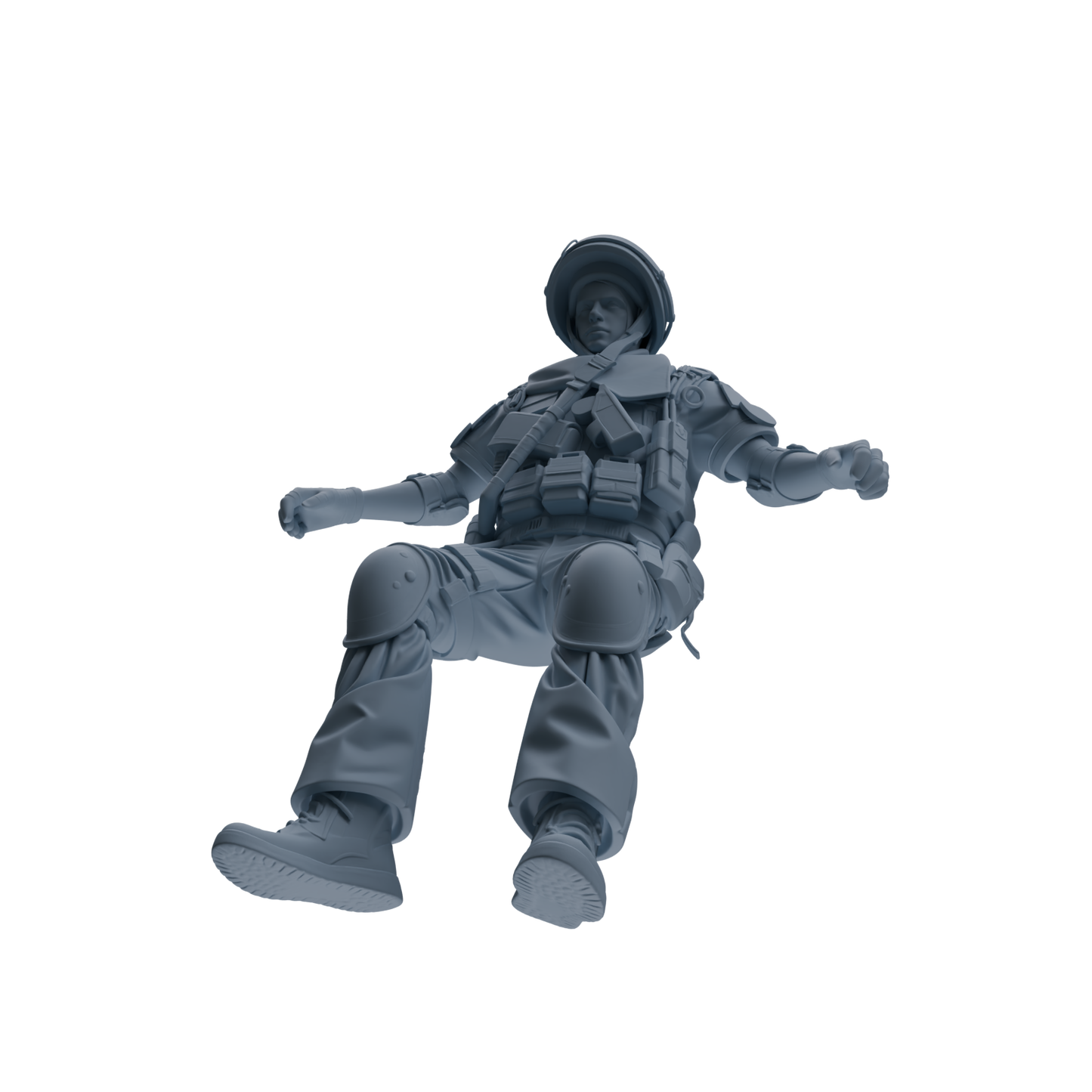 MRY-SFW SSTR319 Modern Counter-Terrorism SWAT Shield Bearer Rest 2 Four-Person Group