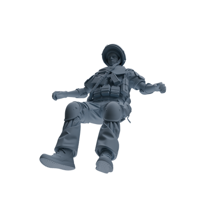 MRY-SFW SSTR319 Modern Counter-Terrorism SWAT Shield Bearer Rest 2 Four-Person Group