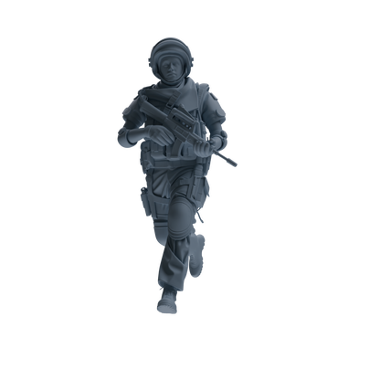 MRY-SFW SSTR325 Modern Counter-Terrorism SWAT Shield Bearer Combat 4 Three-Person Group