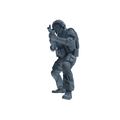 MRY-SFW SSTR323 Modern Counter-Terrorism SWAT Shield Bearer Combat 2 Four-Person Group