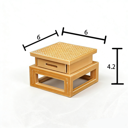 RHF12226 Ancient-Style Chess Table 3D Printing DIY Miniature Scenes Dollhouse Creative Ornaments Desktop Scenes Mini Models BJD & OB Dolls Ancient-Style Chess Table