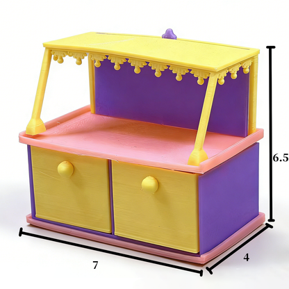 RHF297 Mini Counter Storage Cabinet Original Star Purple Dreamy Mini Counter Storage Cabinet Miniature Scene Mode