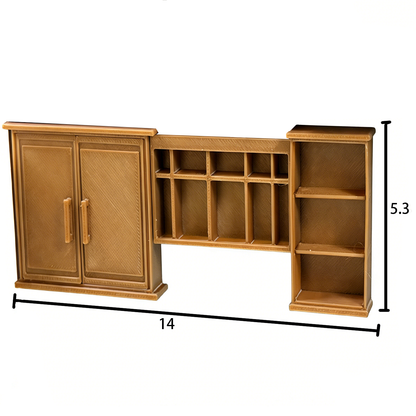 RHF281 Modular Storage Cabinet Combined Storage  Cabinet Food Toy Accessories Dollhouse Furniture AccessoriesShop Scene Props