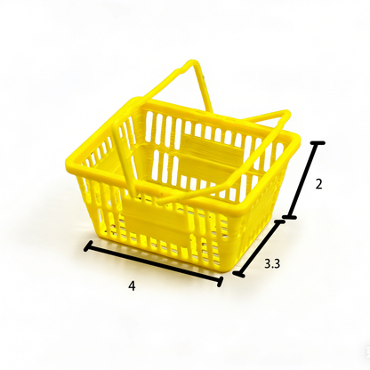 RHF267 shopping basket Mini supermarket shopping basket dollhouse accessories shop scene props and miniature scene model