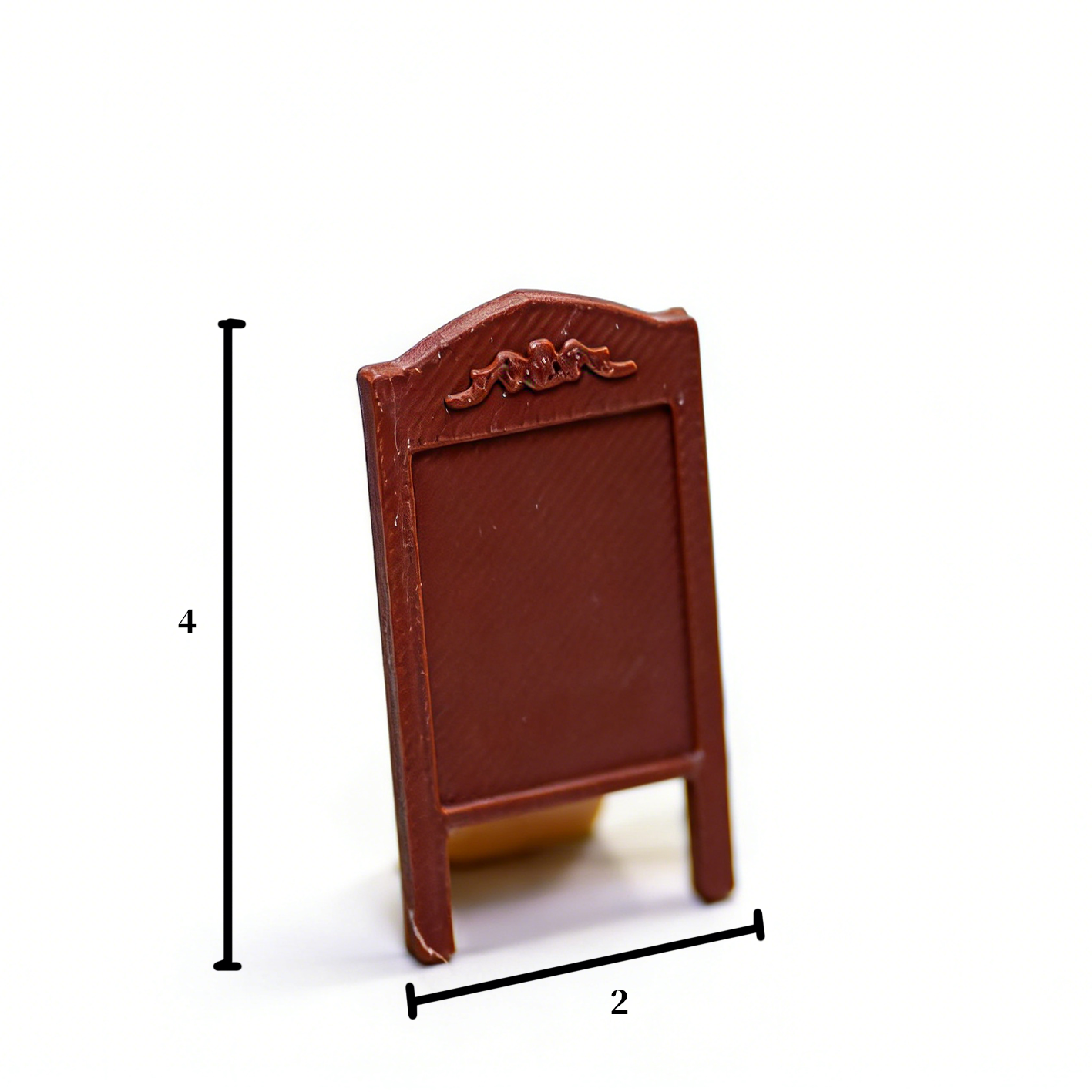RHF325 Vertical Small Chalkboard Vintage Carved Vertical Small Chalkboard, Miniature Scene Model Ornament