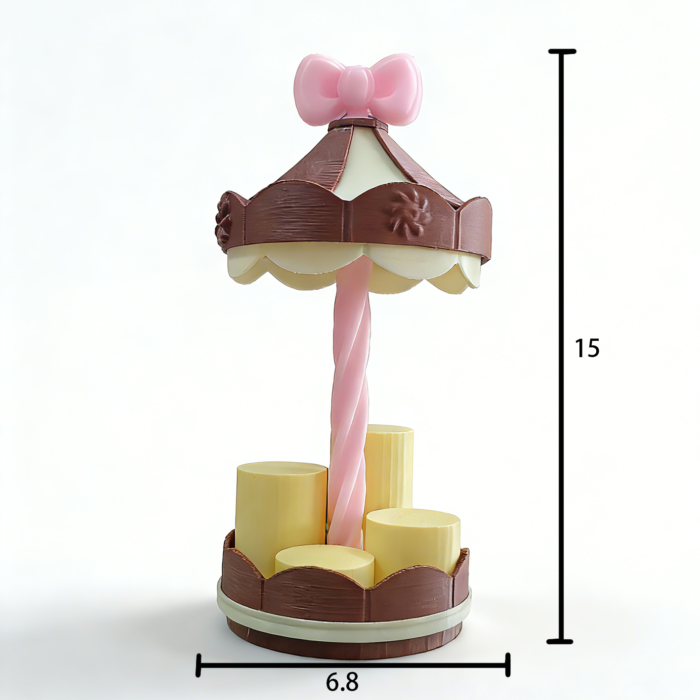 RHF264 Mengli Storage Rack Creative Rotating Blind Box Display Stand Desktop Ornament DIY Handcraft Exhibition Stand Background Board for Mini Figure World