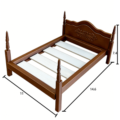 RHF12245 Bed 3D printing DIY miniature scenes dollhouses creative ornaments desktop scenes and miniature models for BJD and OB dolls bed