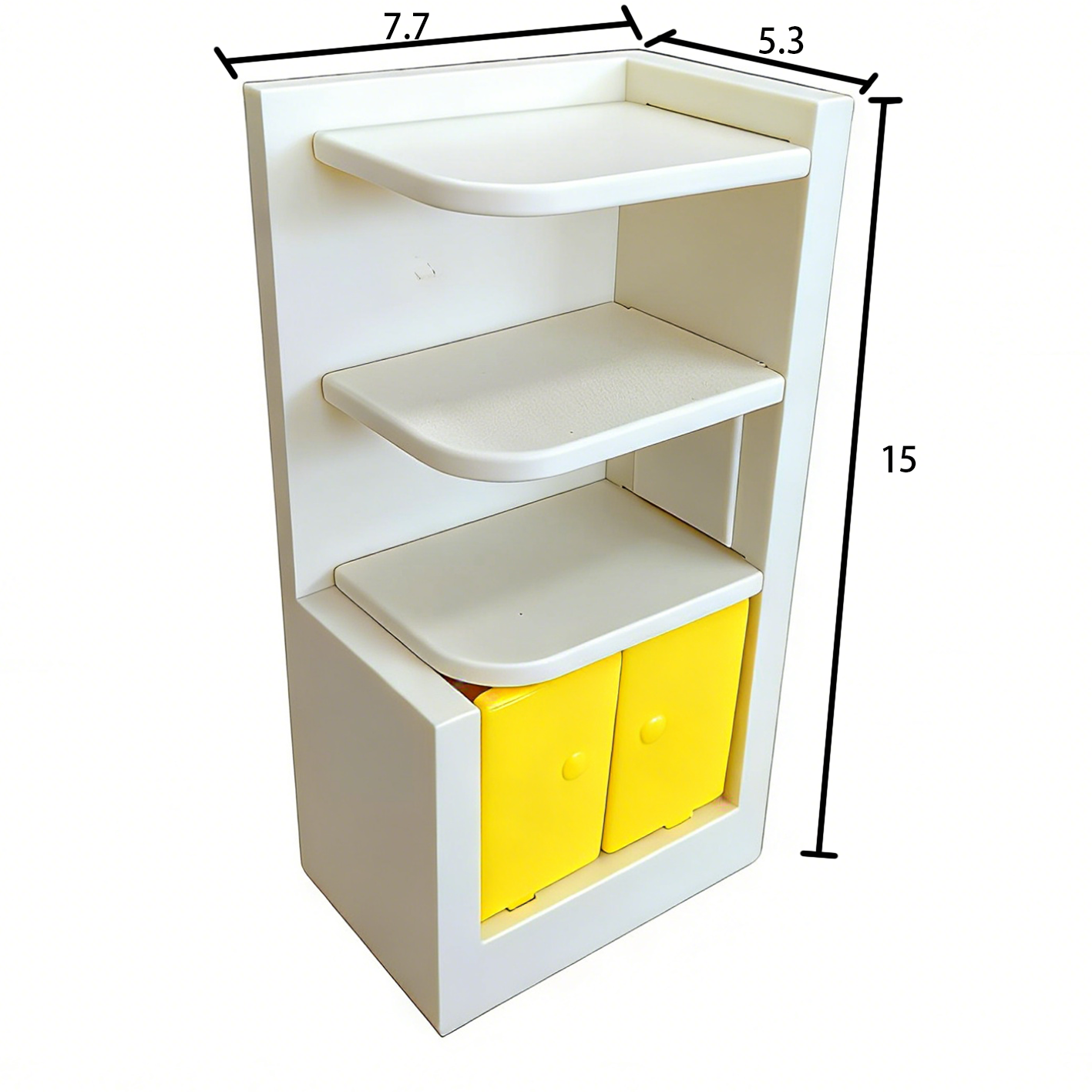 RHF12244 Corner Cabinet Bookcase 3D printing DIY miniature scenes dollhouses creative ornaments desktop scenes and miniature models for BJD and OB dolls corner cabinet bookcase