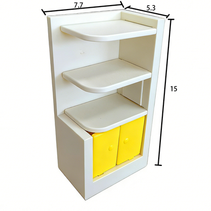 RHF12244 Corner Cabinet Bookcase 3D printing DIY miniature scenes dollhouses creative ornaments desktop scenes and miniature models for BJD and OB dolls corner cabinet bookcase