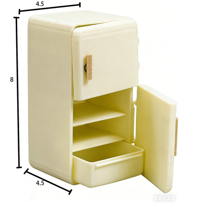 RHF276 Refrigerated Freezer Double-door Refrigerated FreezerFood Toy Accessories Dollhouse AccessoriesShop Scene Props