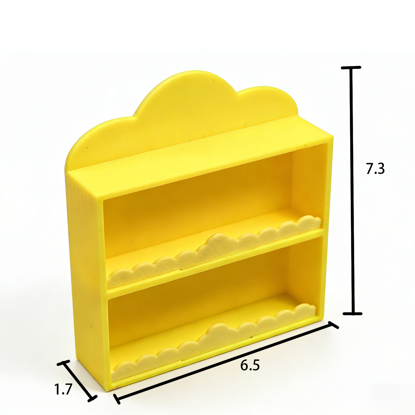 RHF268 Cloud Shelf Original Cloud Double-Layer Storage Shelf, Dollhouse Furniture Accessories, Home Scene Props, Miniature Scene Model