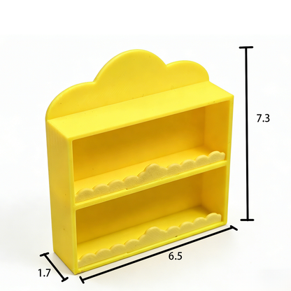 RHF268 Cloud Shelf Original Cloud Double-Layer Storage Shelf, Dollhouse Furniture Accessories, Home Scene Props, Miniature Scene Model