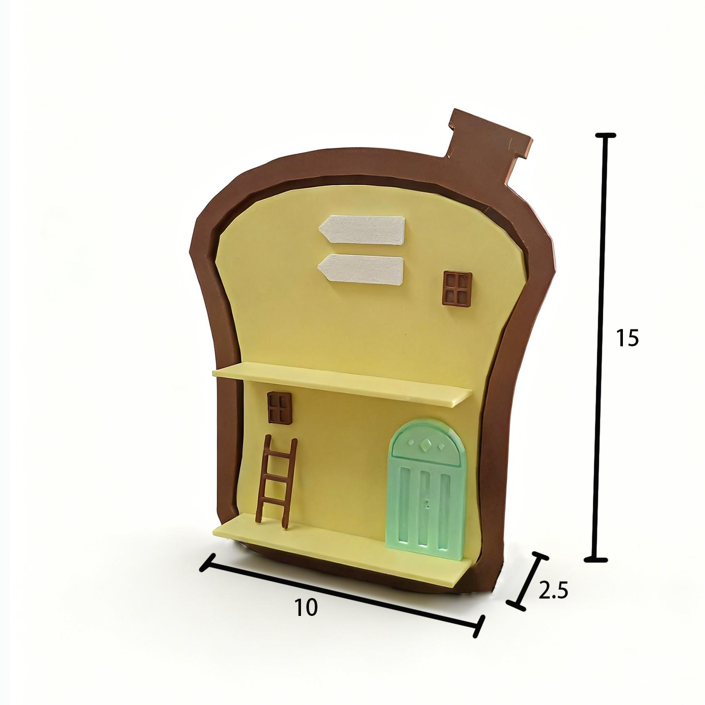 RHF260 Mengli Storage Rack Creative Bread Slice Blind Box Display Stand Wall-Hanging Decoration, DIY Handcraft Exhibition Stand