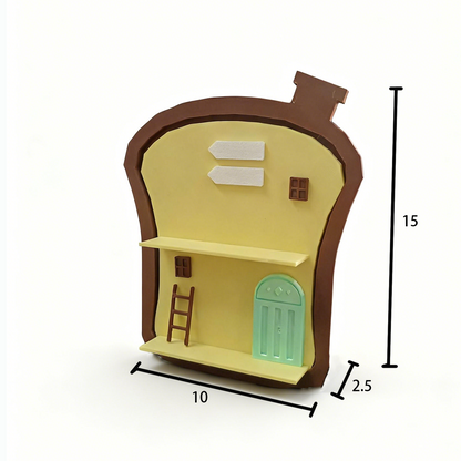RHF260 Mengli Storage Rack Creative Bread Slice Blind Box Display Stand Wall-Hanging Decoration, DIY Handcraft Exhibition Stand
