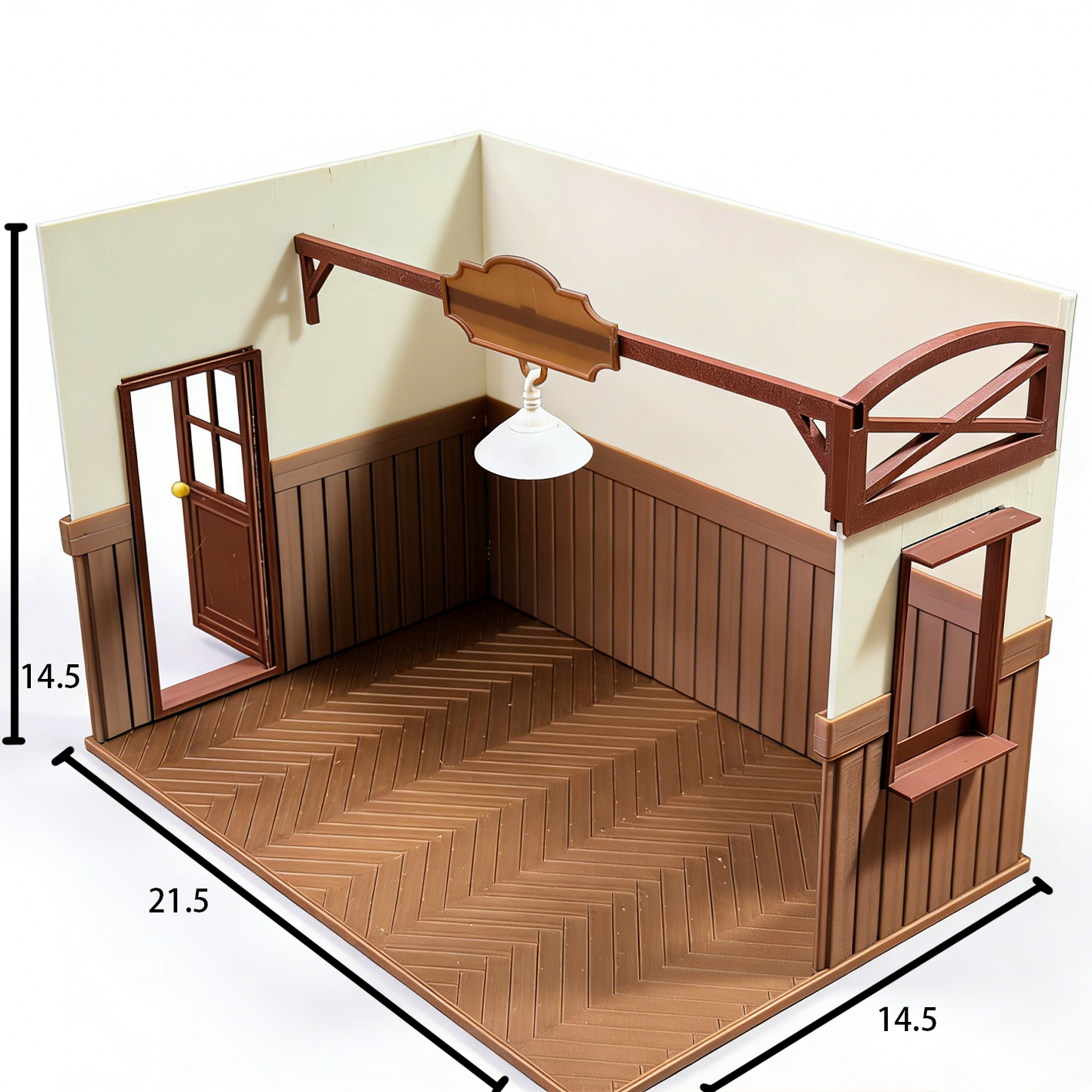 RHF275 Bakery Scene Base Original Shop Scene BaseFood Toy Accessories Dollhouse AccessoriesShop Scene Props