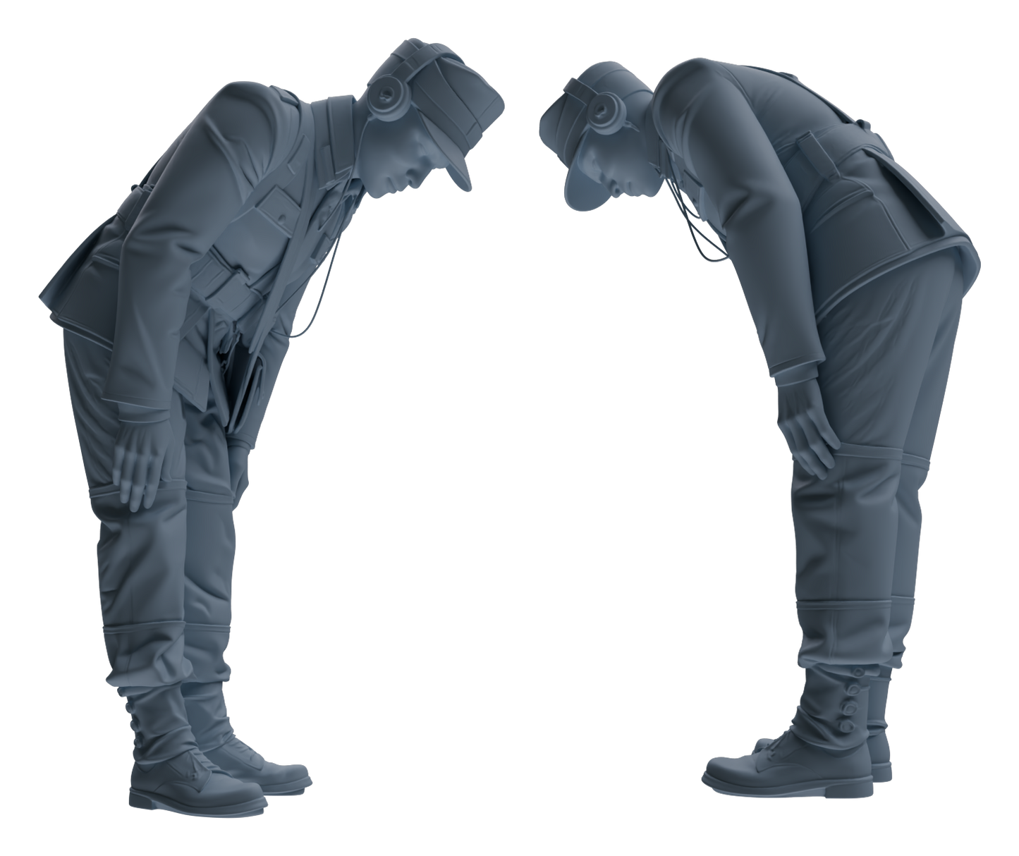 MRY-SFW LYGR652 WWII Mine Soldier Six-Person Cursing Group