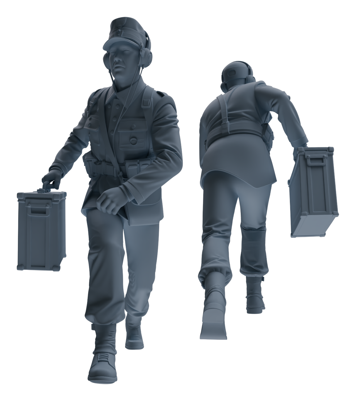 MRY-SFW LYGR653 WWII Mine Soldier Seven-Person Carrying Group
