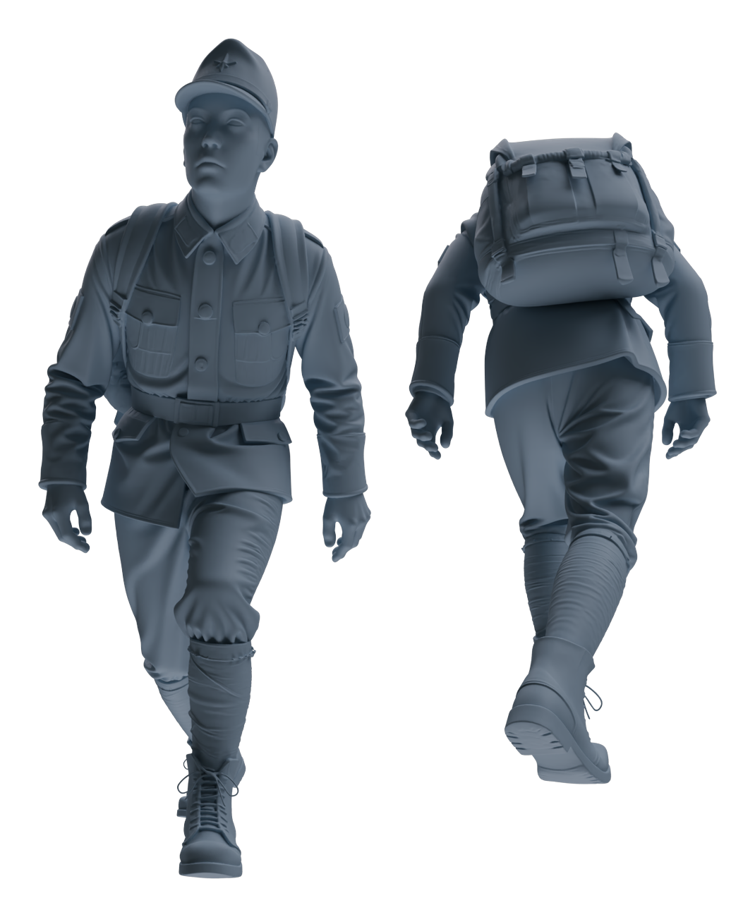 MRY-SFW LYGR639 WWII Japanese Army Five-Person Carrying Group