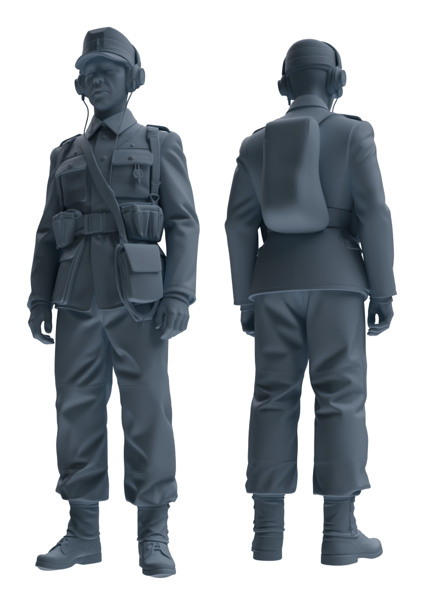 MRY-SFW LYGR651 WWII Mine Soldier Six-Person Daily Routine