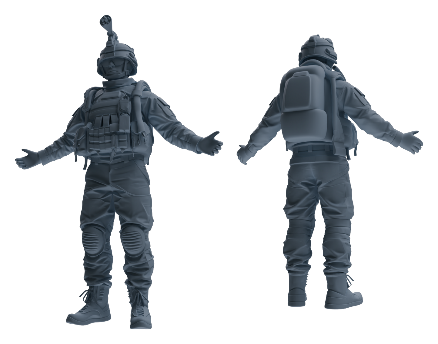 MRY-SFW LYGR617 Modern U.S. Cement Army Seven-Person Combat Readiness