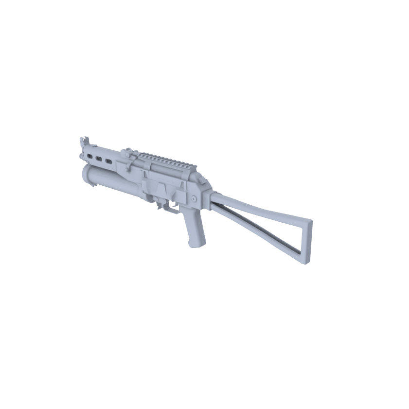 MRY-SFW LYGS005 Modern Battlefield Scale Models - 6 Untextured Shotgun/SMG Set