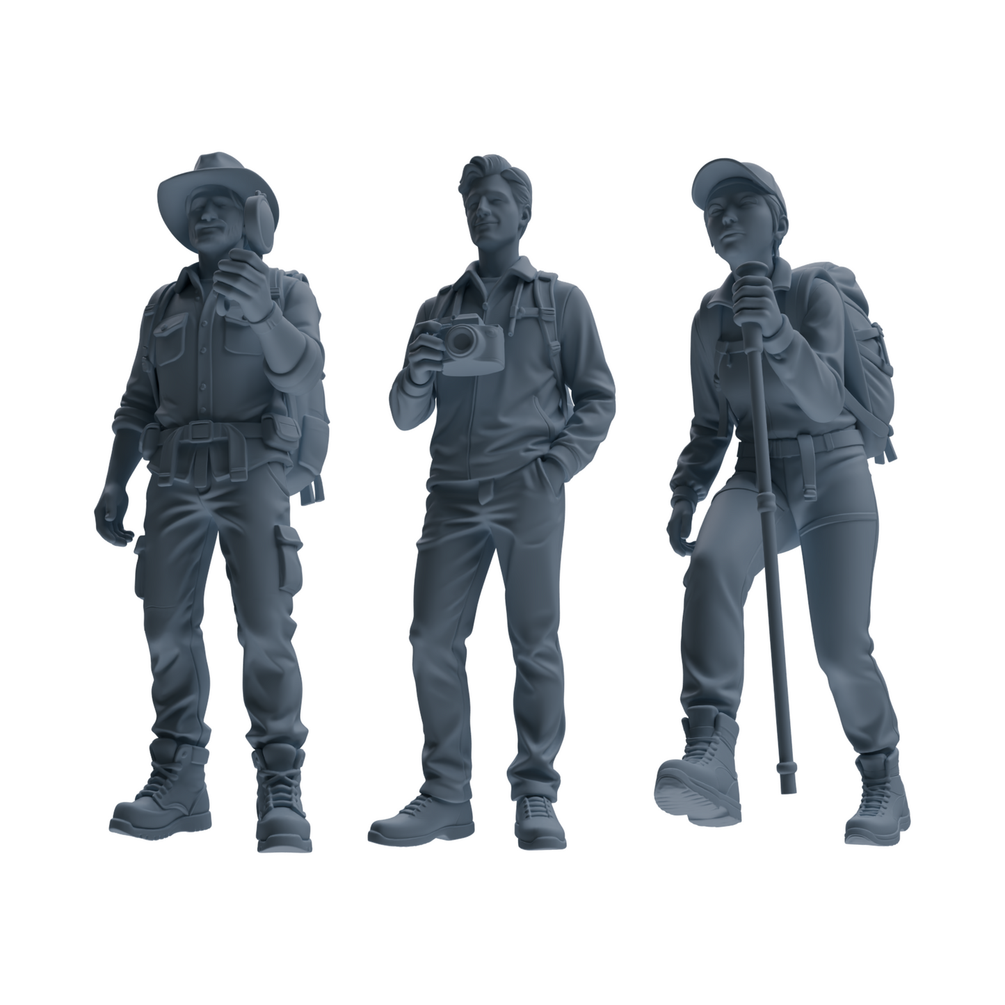 MRY-SFW LYTR904 Outdoor Hiker Modern Model 3 pcs