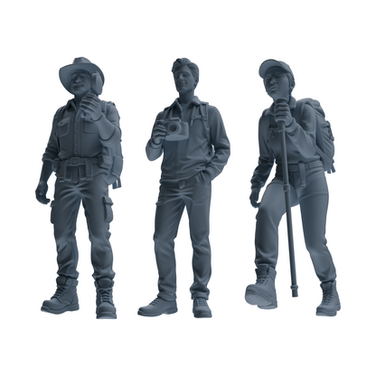 MRY-SFW LYTR904 Outdoor Hiker Modern Model 3 pcs