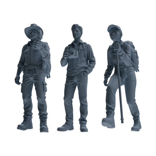 MRY-SFW LYTR904 Outdoor Hiker Modern Model 3 pcs