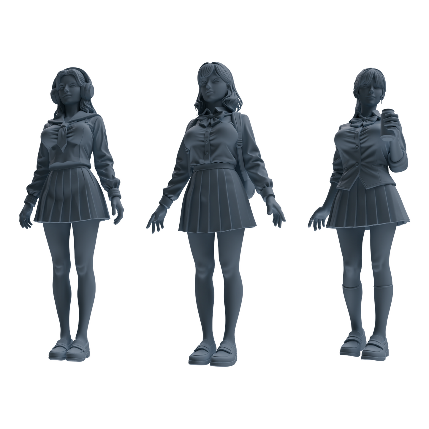 MRY-SFW LYTR874 College Style Uniform Girl Modern Model 3 pcs