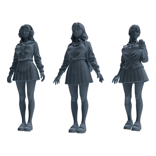 MRY-SFW LYTR874 College Style Uniform Girl Modern Model 3 pcs