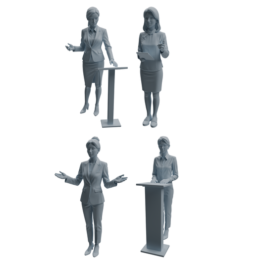 MRY-SFW LYTR961 Podium Teaching Teacher Character Modern Model 4 pcs