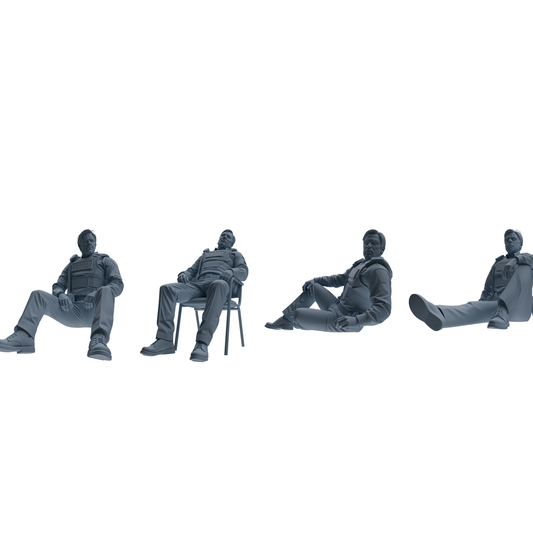 MRY-SFW SSTR125 Miniatures Soldier Model Kit Boston Attack M – LCD 3D printed resin model kit, image 1