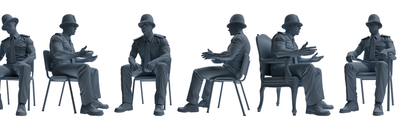MRY-SFW LYGR802 Modern British Police Six-Person Conversation Group
