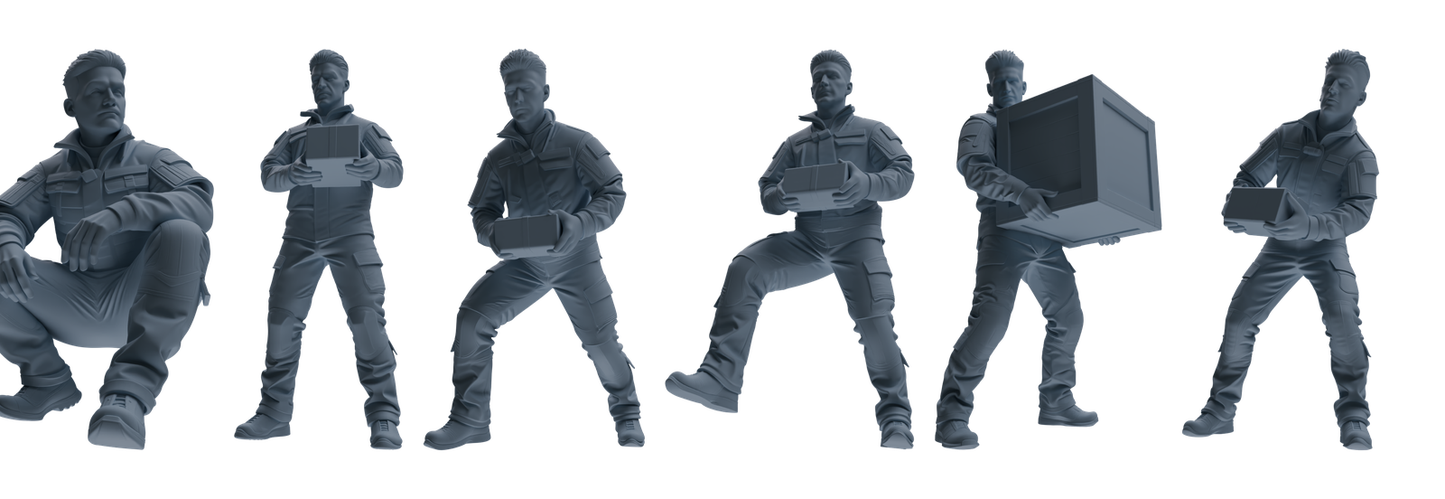 MRY-SFW LYGR682 Modern U.S. Military Six-Person Carrying Group