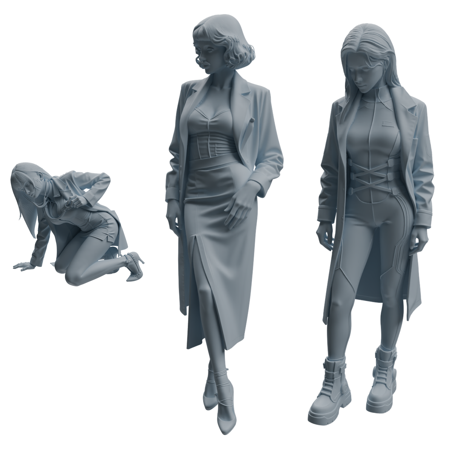 MRY-SFW LYTR1005 Female Doctor in Different Poses Character Modern Model 3 pcs