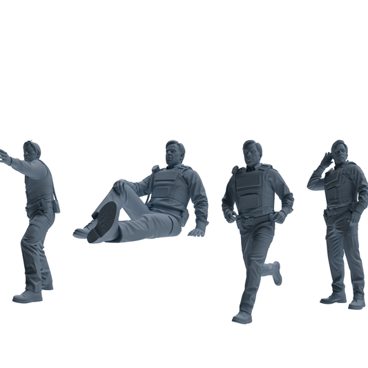 MRY-SFW SSTR119 Miniatures Soldier Model Kit Boston Attack M – LCD 3D printed resin model kit, image 1
