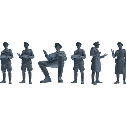 MRY-SFW LYGR580 WWII French Army Six-Person Mess Hall Group