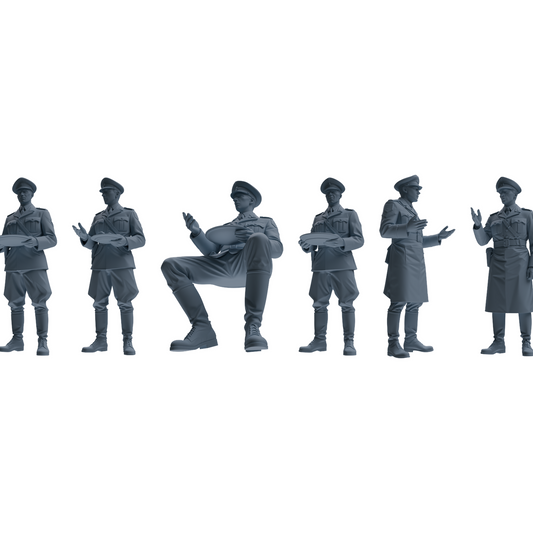 MRY-SFW LYGR580 WWII French Army Six-Person Mess Hall Group